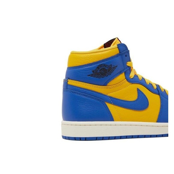 Air Jordan 1 Retro High OG Laney Womens Basketball Shoes Yellow Blue FD2596 700 - Picture 8 of 9